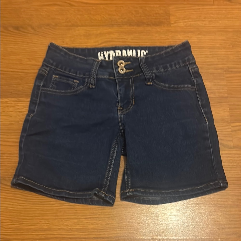 Hydraulic Blue Jean Shorts Mid-Thigh Casual